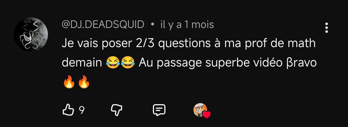 Commentaire YouTube