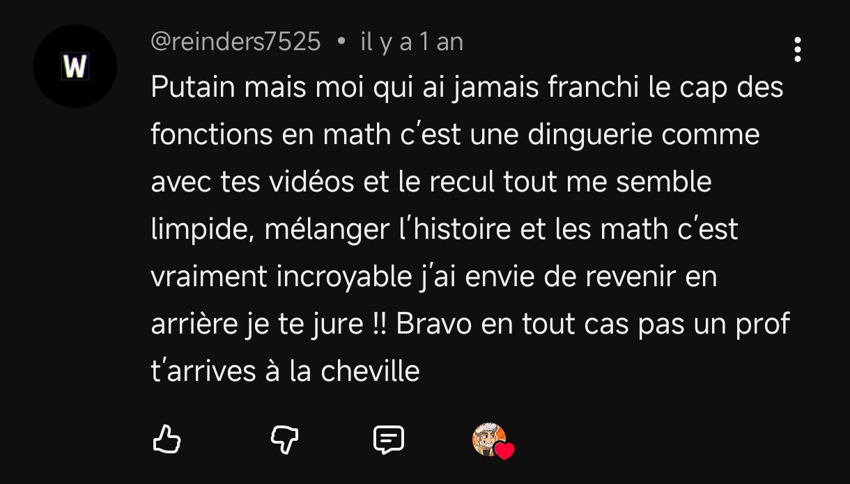 Commentaire YouTube