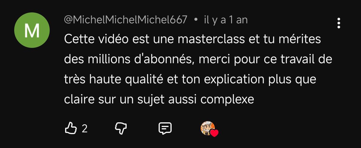 Commentaire YouTube
